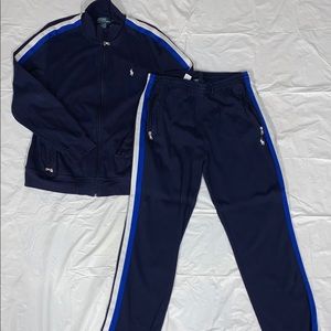 Polo Ralph Lauren Blue Cotton Track Suit XL
